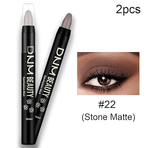 Miniatura 2 de evpct Juego de 2 barras de sombra de ojos crema para ojos impermeables, sombra de ojos mate de piedra lápiz lápiz a granel sombras en crema para