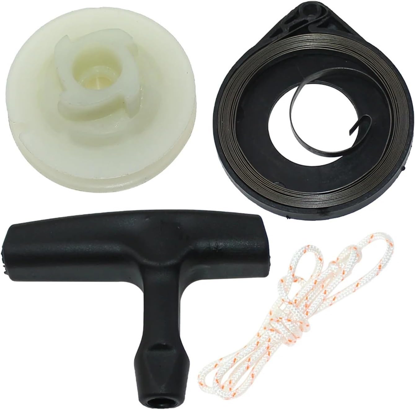 Recoil Starter Pulley Rope Spring Kit Fit for 137 141S 141SP MT350 MT350S MT3500 MT3500S MT3700 MT3750 MT4100S MT4100SP