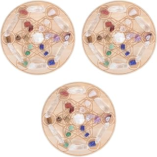 Hemoton 3 Conjuntos De Pedras De Cura Para Ioga Roupa De Ioga Gemas Corporais Pedras De Equilíbrio De Chakra Pedras Ásperas De Cristal De Equilíbrio De Palma Pedras De Chakra Pedras De