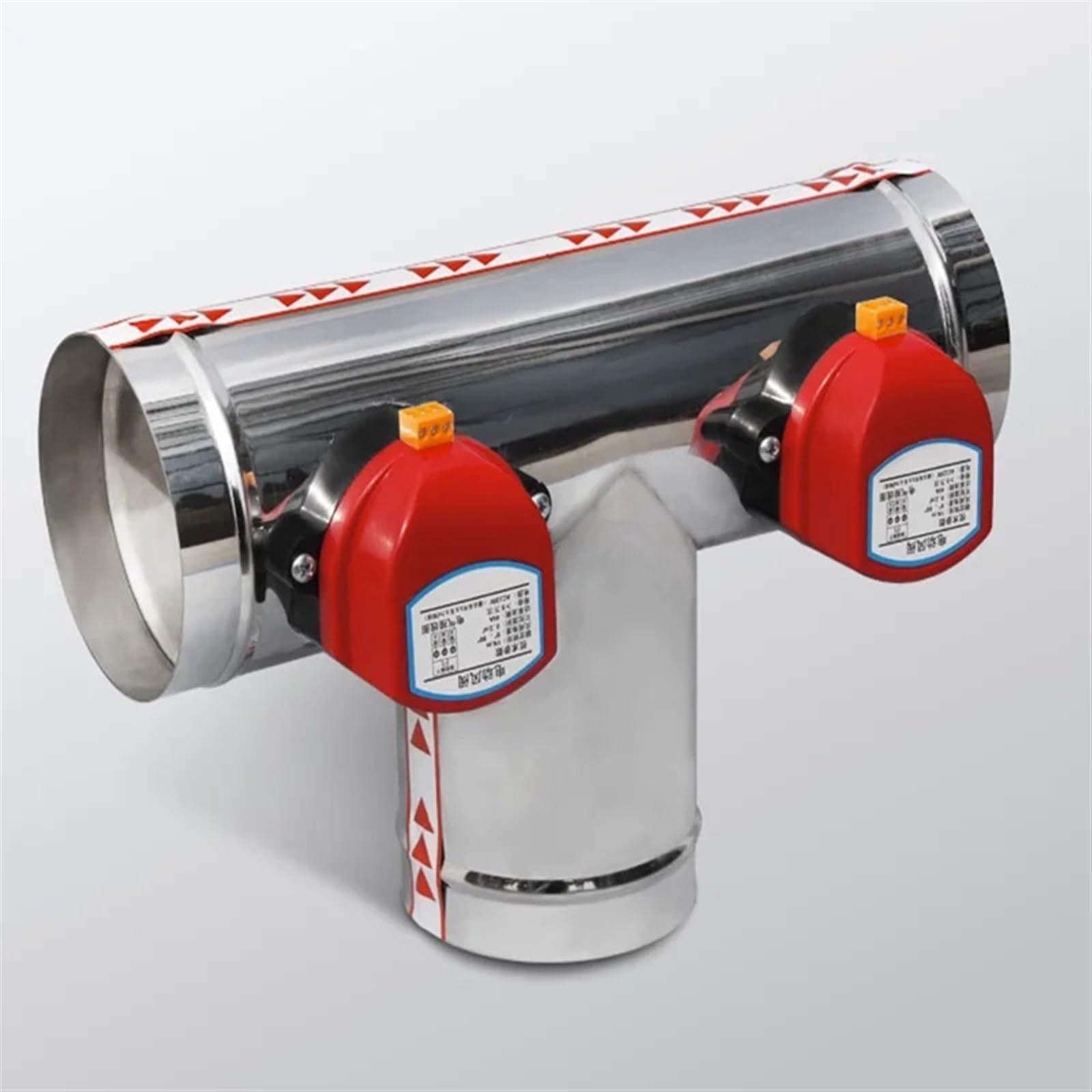 Huuoqiwy 150Mm Stainless Steel Motorized Ventilation Register Motorized Valve Air Duct Valve Od51mm- Ac 220V(150Mm)