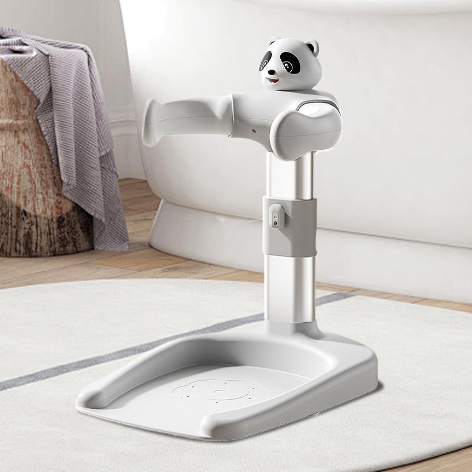 Soporte Ducha Para Bebés Antideslizante, Plegable, con Altura Ajustable | Apoyo De Pie Para Baño Infantil 0-36 Meses Bebés Y Niños Cuarto De Baño Hogar Viaje Ducha Plegable Antideslizante Altura R