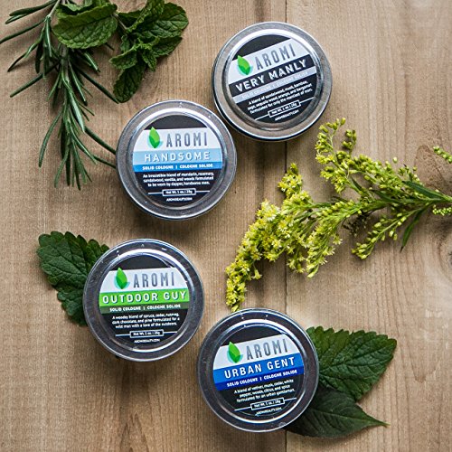 Aromi Solid Cologne | Sweet Men’s Fragrance – Vanilla, Sandalwood, Musk - Vegan And Cruelty-Free Scent, Portable, Travel-Friendly, Affordable, Gift Idea 1 Oz - (Handsome) #TOP5