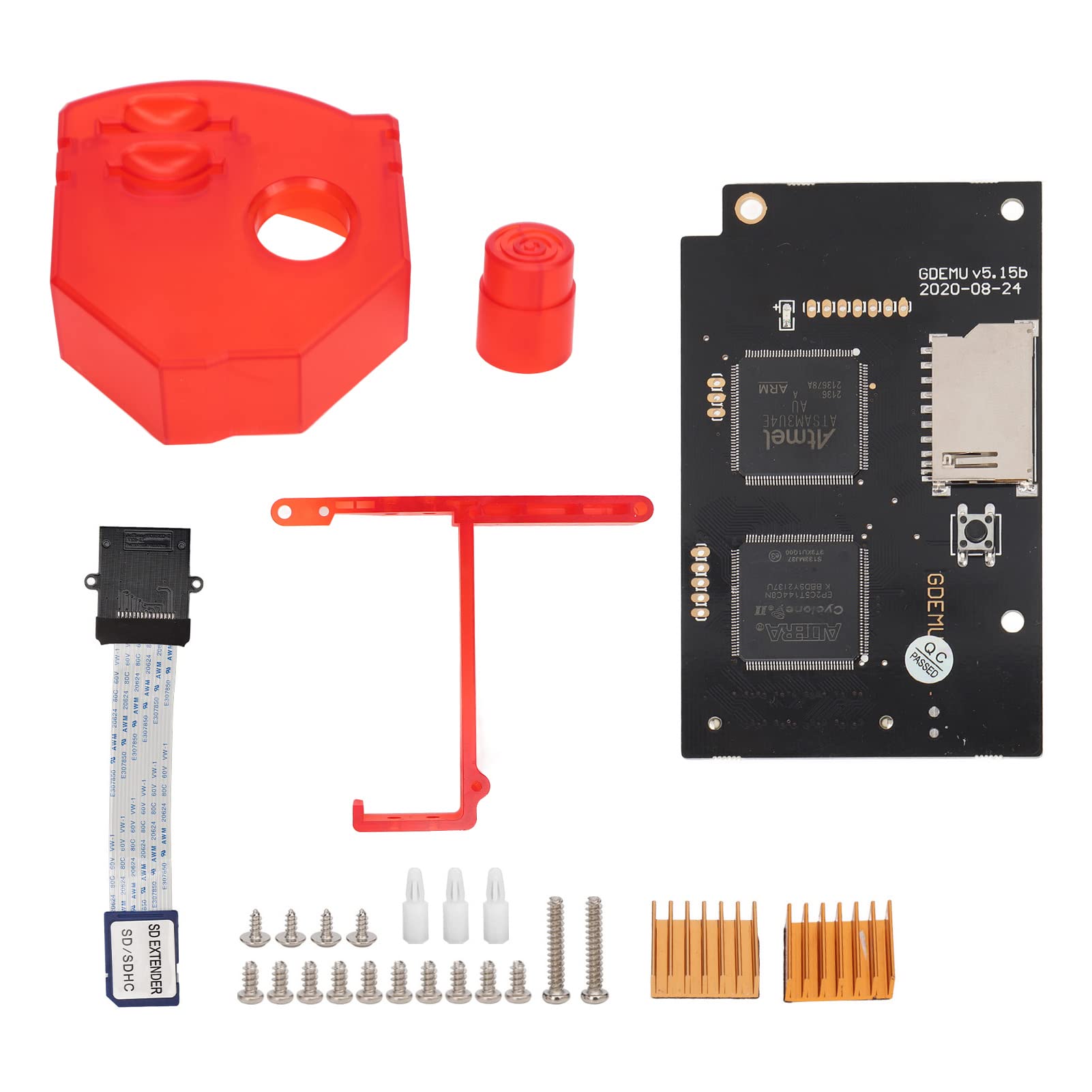AMONIDA per Scheda unità Ottica GDEMU V5.15b Accessorio da Gioco per Dissipazione del Calore per Console Dreamcast VA1 Rosso