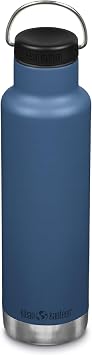 Klean Kanteen Classic Insulated Water Bottle with Loop Cap - Stainless Steel Drink Bottle for Hot and Cold Drinks - Dishwasher Safe Travel Bottle - Real Teal, 20 oz