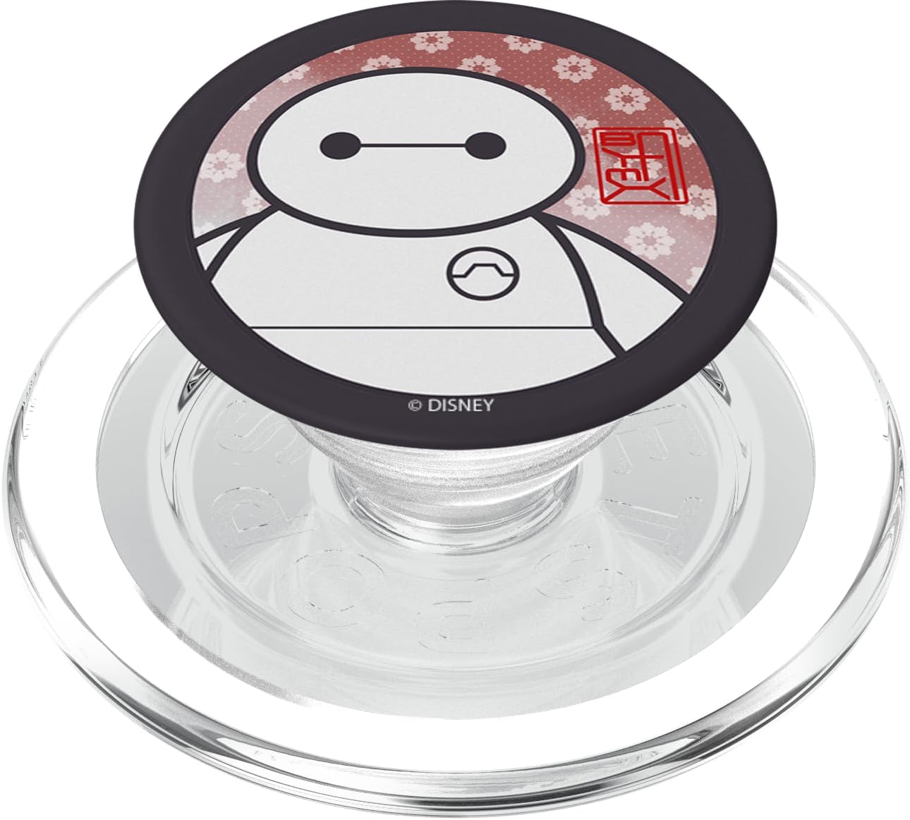 Disney Big Hero 6 Baymax Floral With Hanko Stamp PopSockets MagSafe PopGrip for iPhone