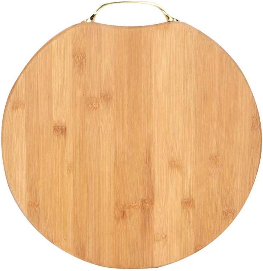 Chopping Board 36x36cm Bamboo Chopping Board Pizza Plate Natural Cutting Board Kitchen Durable Cutting Board Fruit Vegetable Cooking Tool