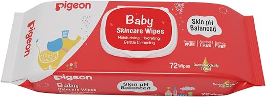 Pigeon Baby Skincare Wipes 72 Sheets with Lid Lilial Free | Baby Wipes