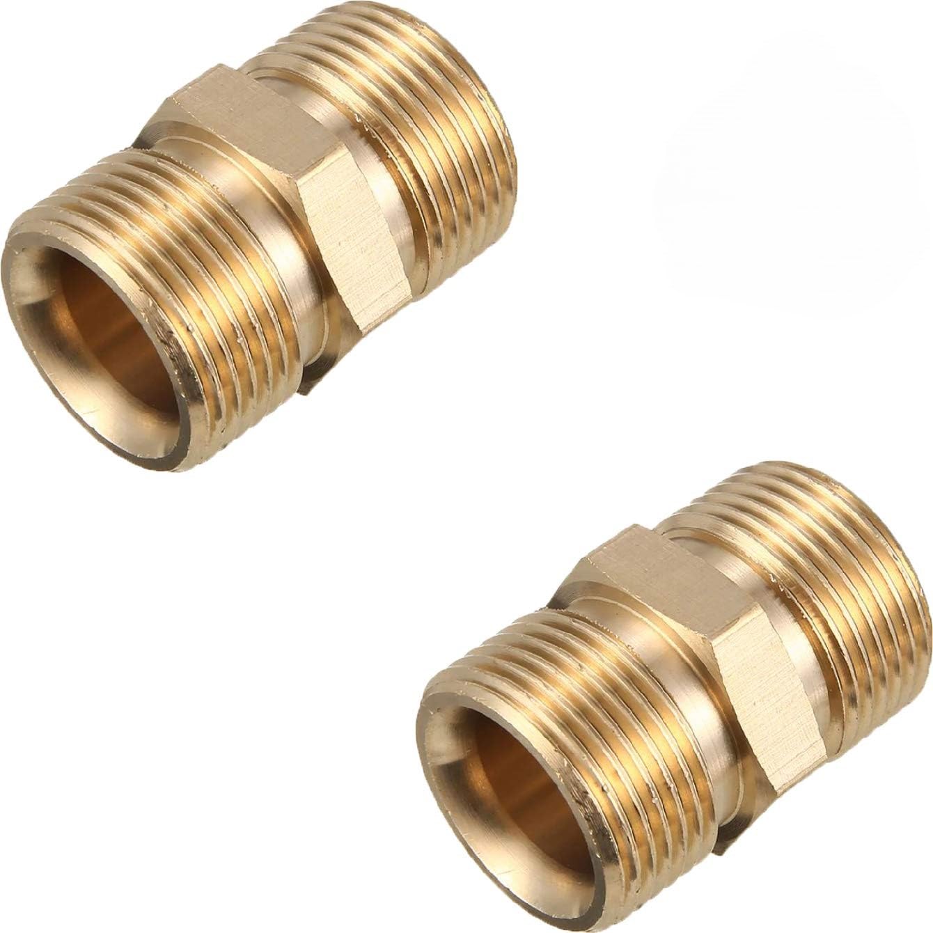 JPT M22 MALE BRASS CONNECTOR FOR EXTENSION OF WASHER HOSE PIPE(PACK OF 2)-image-7