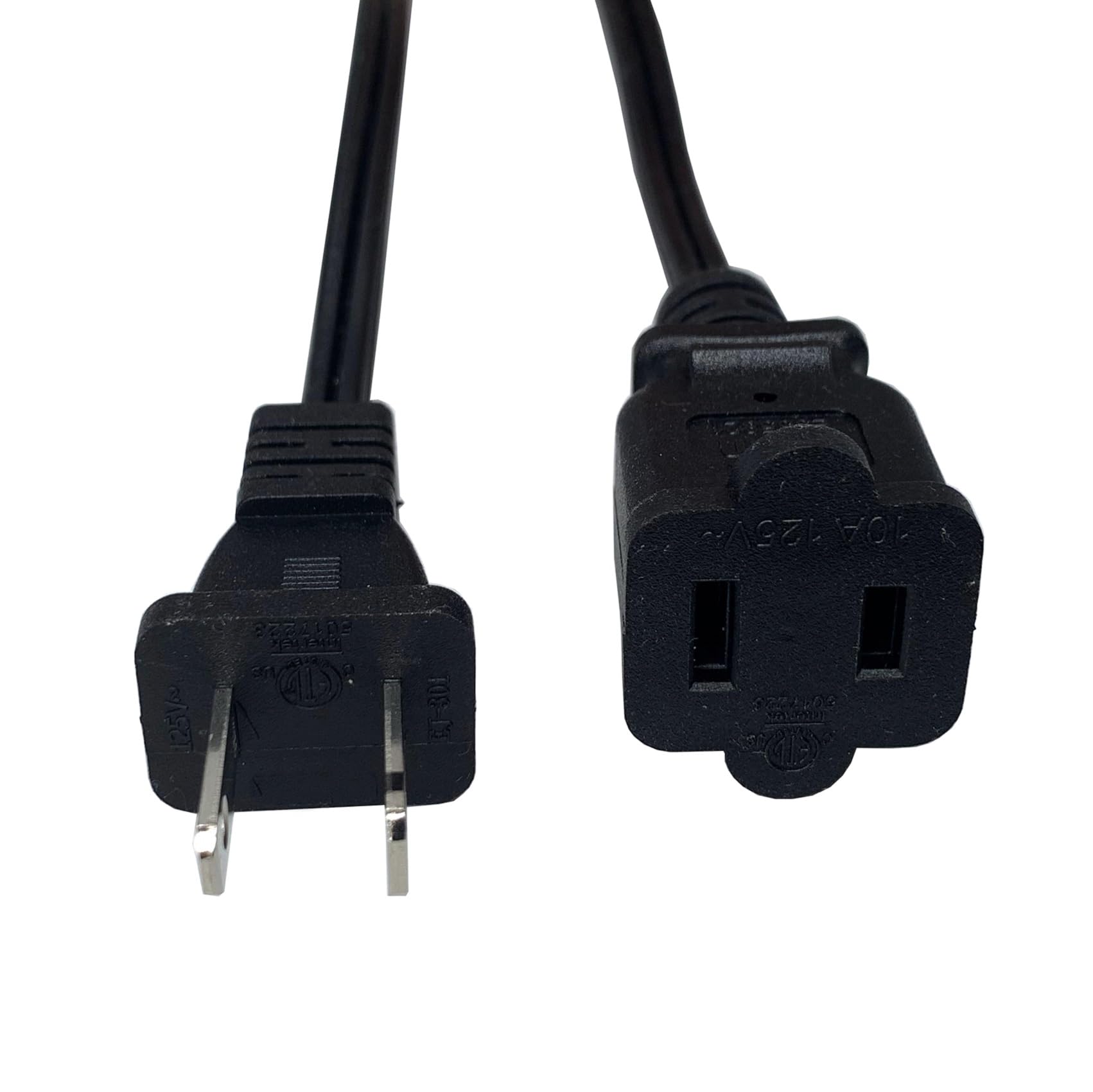 Amazon.com: 15 Foot Extension Cord, Black Two Prong Power