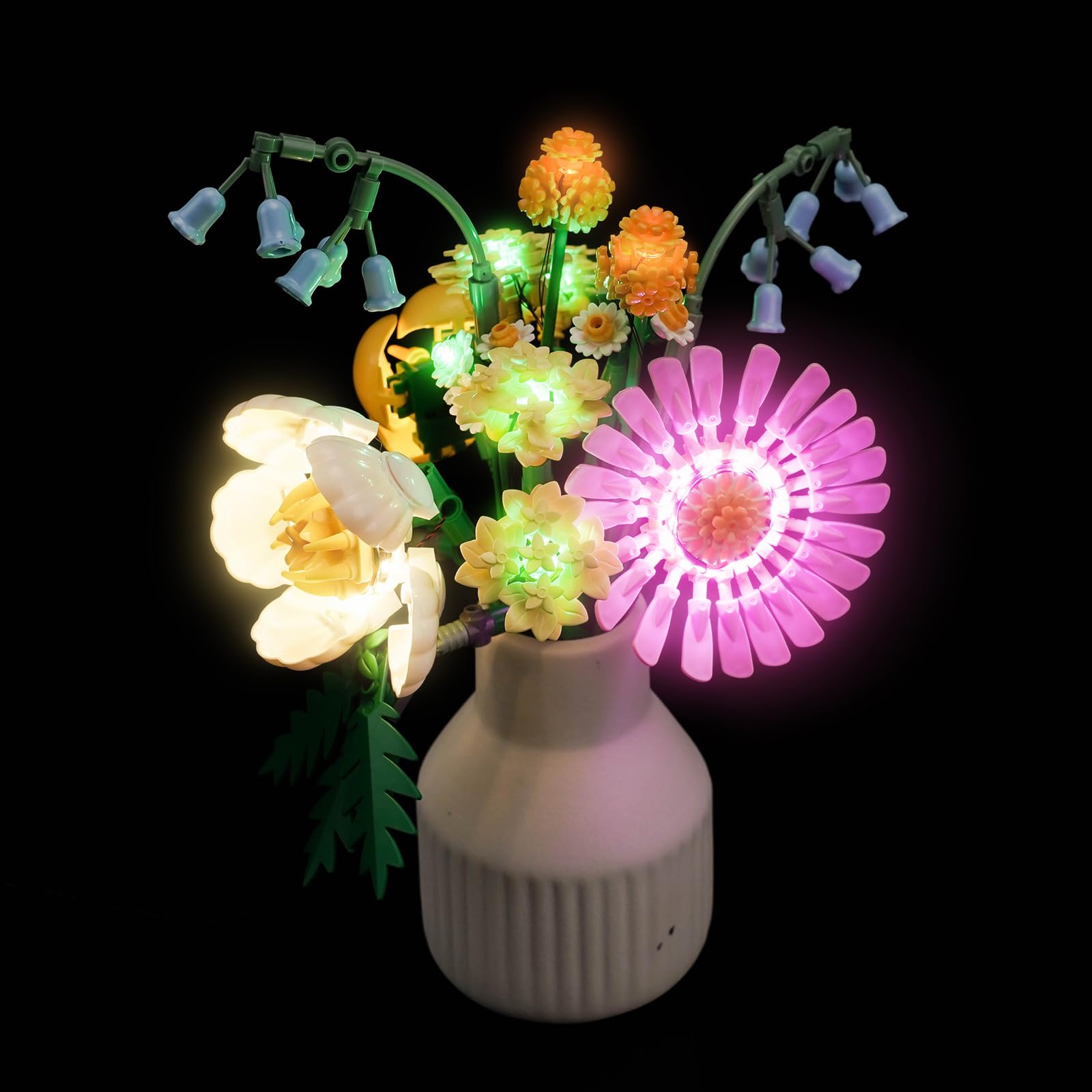 BrickBling Light Compatible with Lego Petite Sunny Bouquet, LED Lighting Compatible with Lego 10347, Light up Your Botanical Collection (No Model