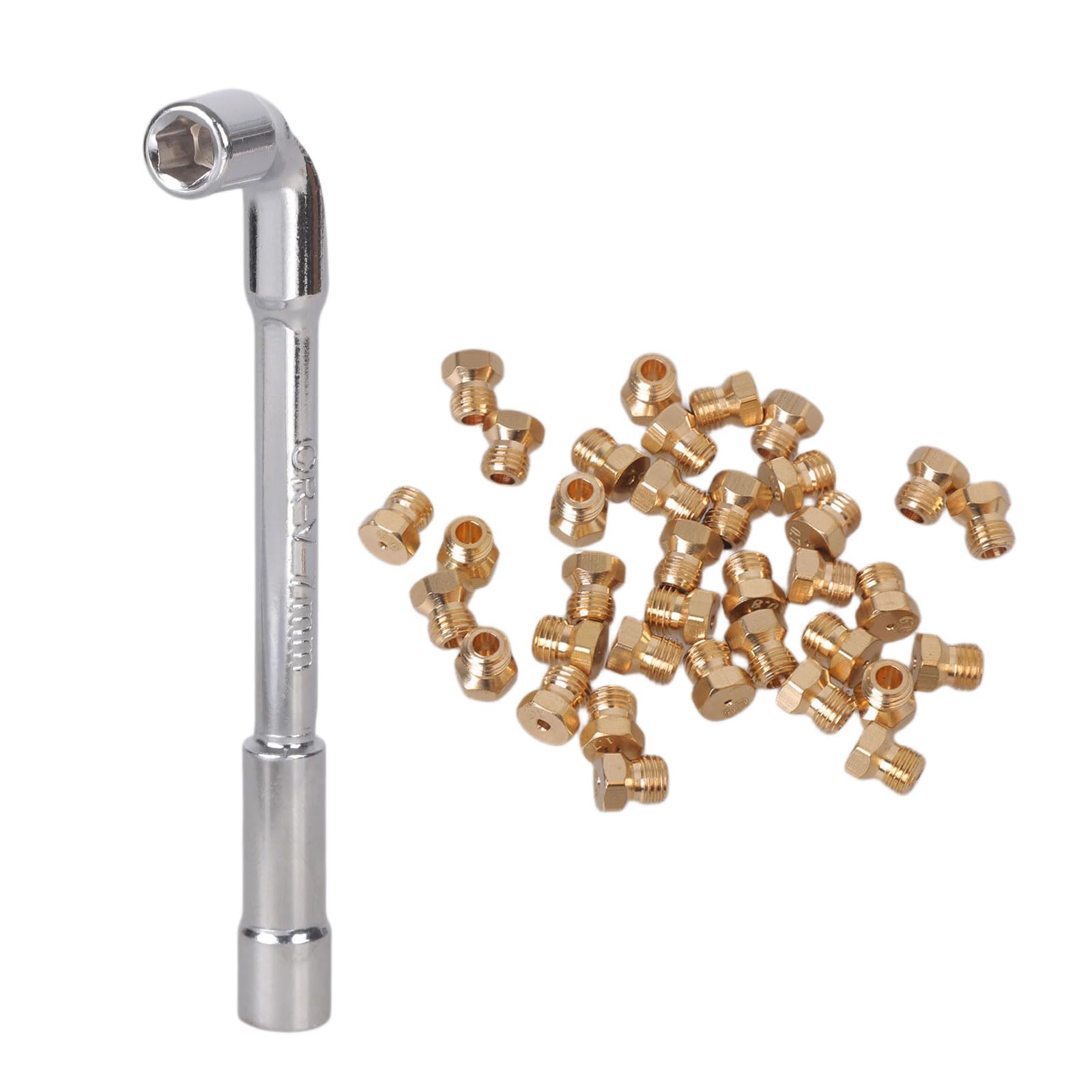 Uqezagpa Multicolor Natural Orifice Nozzle Conversion Set Stove Brass Nozzle Burners Parts For Stable Cooking Enduring Stove Accessories
