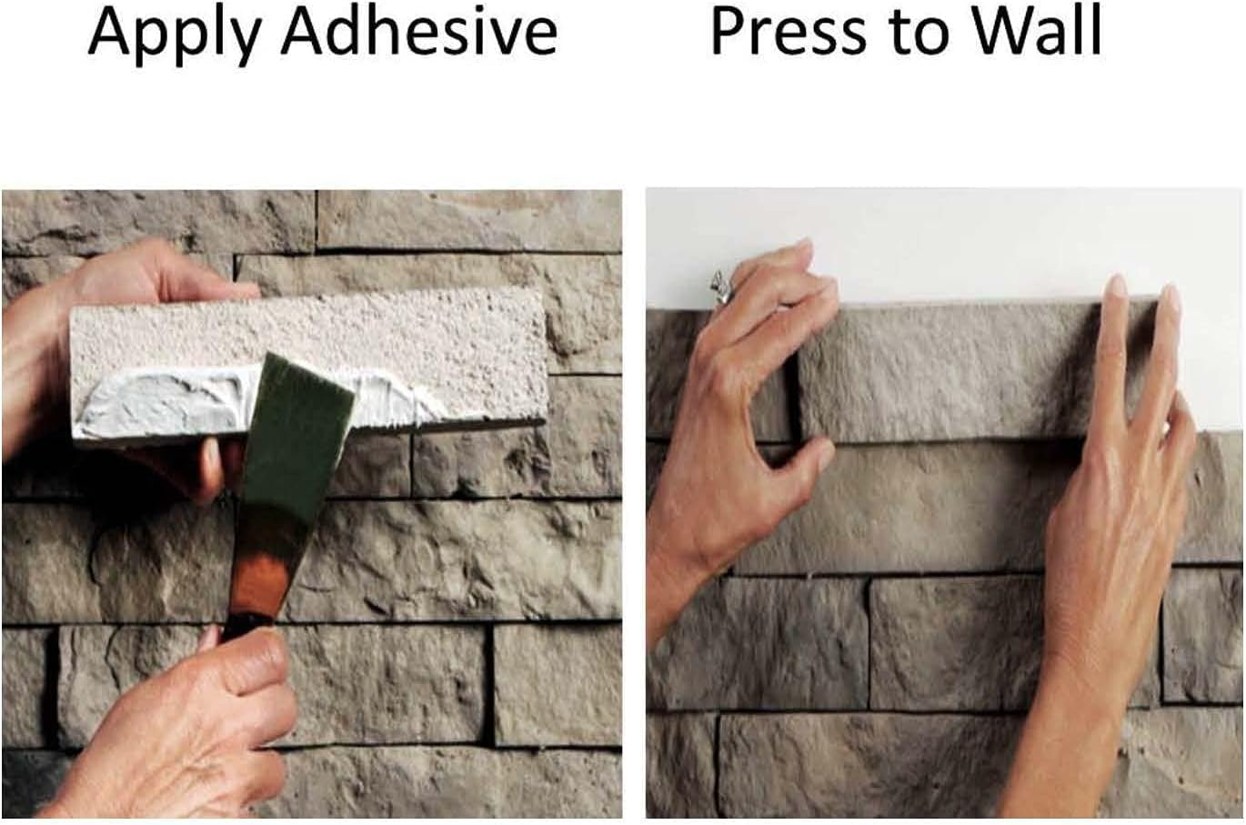 AirStone Primary Stones: Ocean View Color Blend, Manufactured Stone Wall Covering, Indoor & Outdoor Home Décor