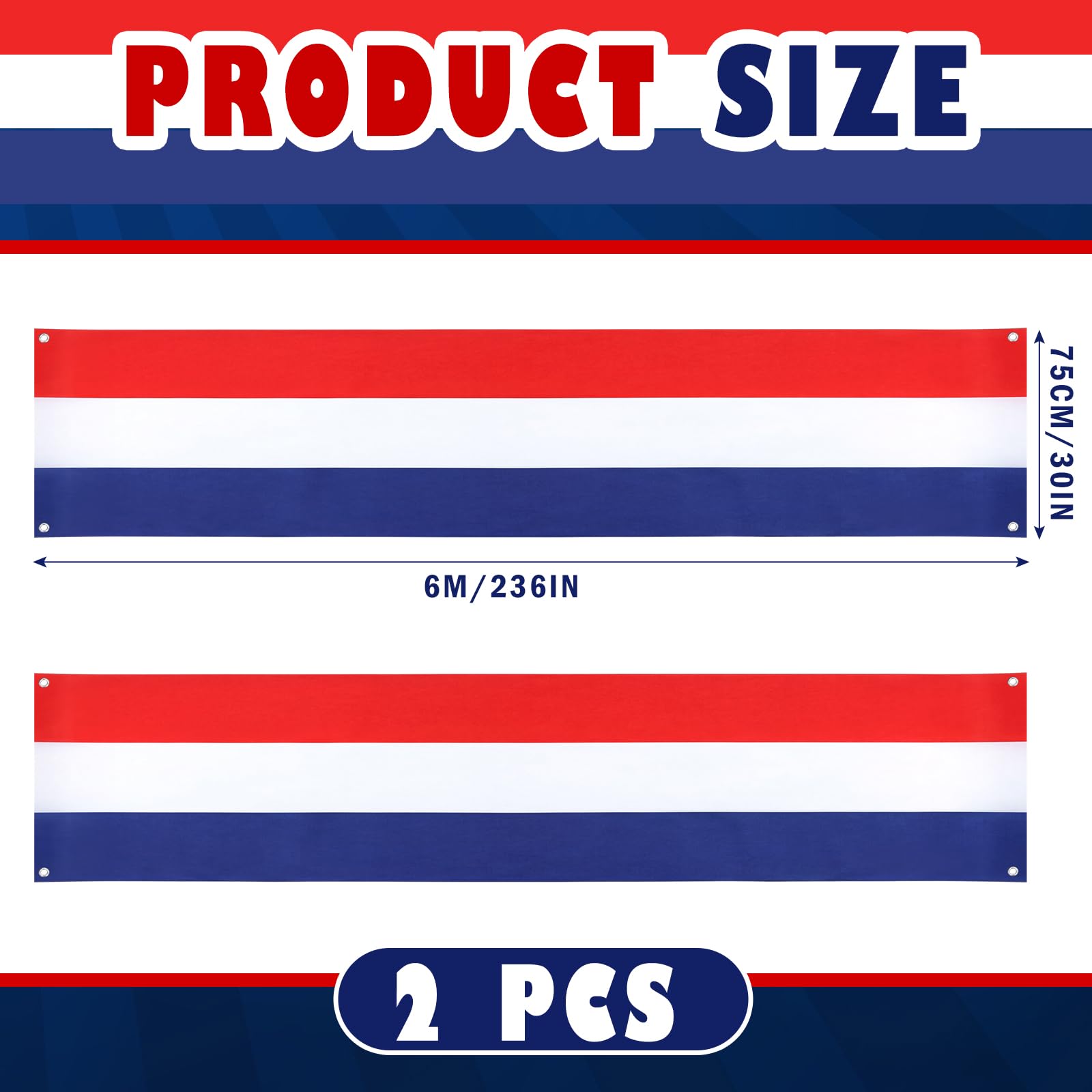Condition photo showing As Is for tegeme 2 pack 20 ft x 1.6 ft lighted american bunting flag red white blue patriotic banner american flag lights for veterans day outside yard decor(stripes)