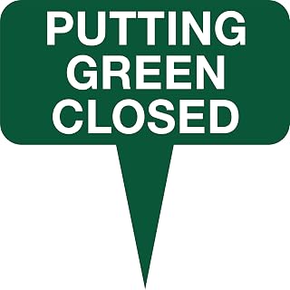 S100G Series Fairway Signs 10" x 10" x 1/2" Green/White/Green