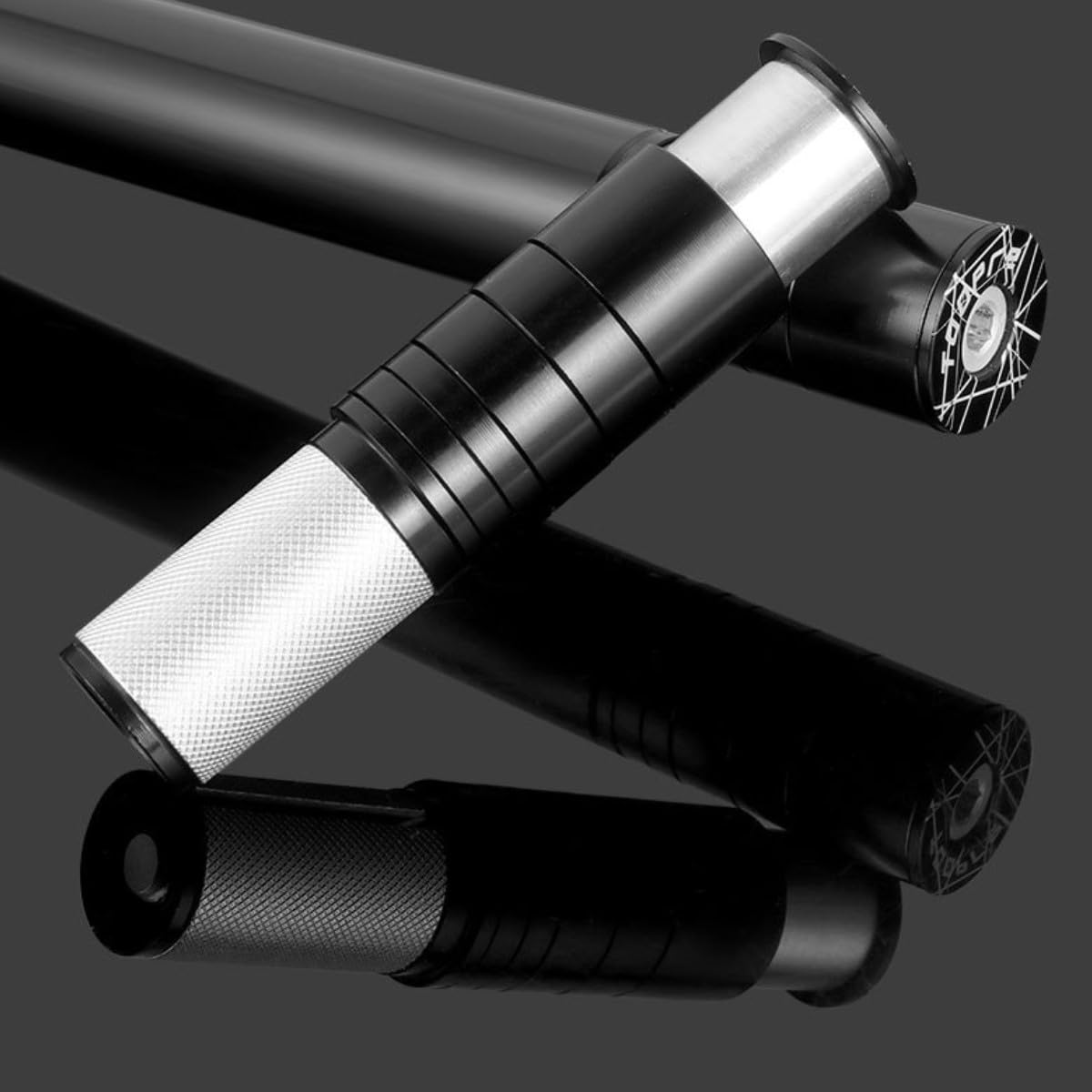 Alzata per manubrio per bicicletta, adattatore per forcella per bicicletta, estensore per manubrio integrato, per diametro interno 24,6 mm - 25,4 mm, forcella MTB