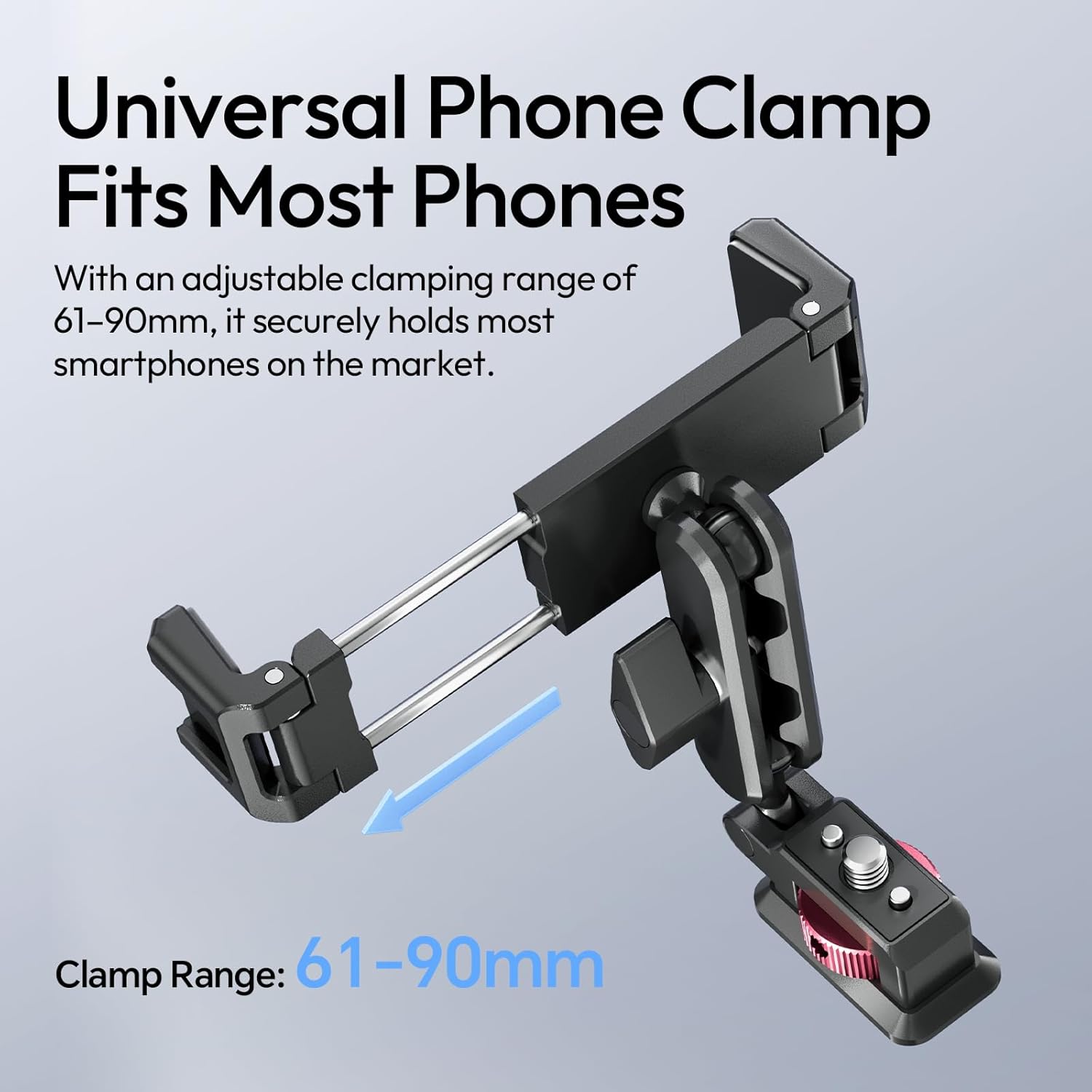 ULANZI MA56 4-in-1 Metal Phone Tripod Mount with Cold Shoe & Arca Swiss Plate, 360° Adjustable Hot Shoe Camera Phone Mount for iPhone, Compact All-in-One Adapter for Smartphone Photography & Video