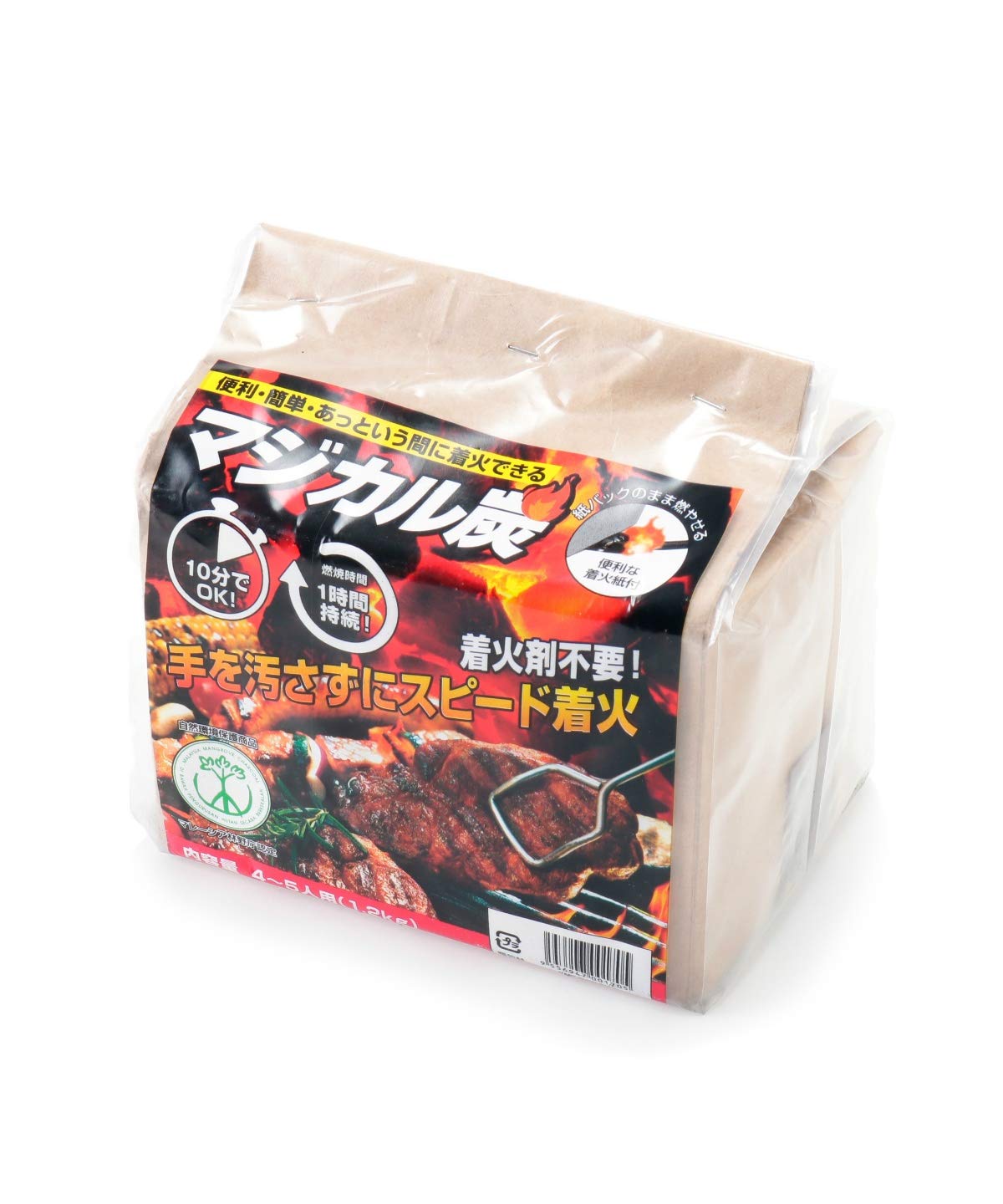 Amazon | 炭魂 マジカル炭 1.2kg | 炭魂 | 炭・薪