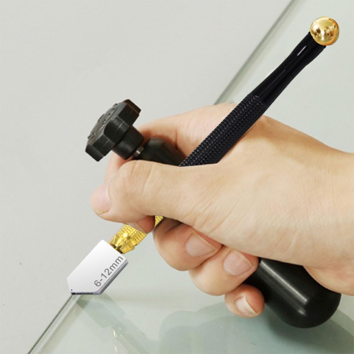 Tagliavetro Professionale Con Alimentazione Olio - Per Vetro, Piastrelle, Specchi - Foto 12