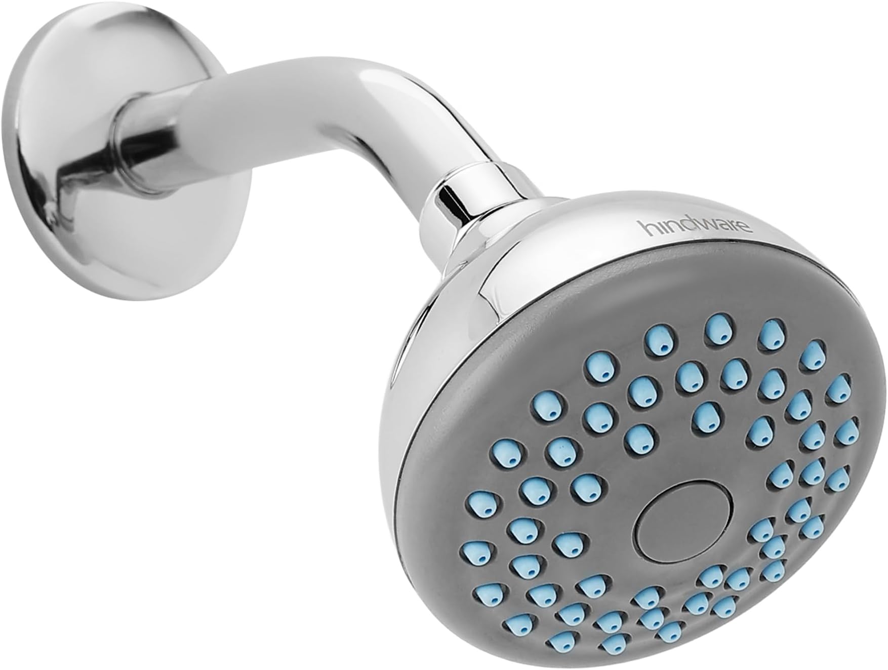 Hindware F160004CP ABS Rain Flow Shower Head for Bathroom, Chrome Finish