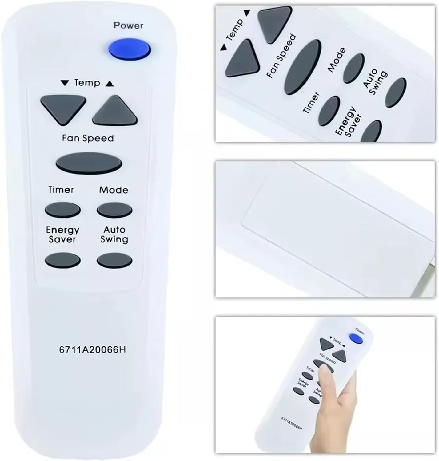 6711A20066H English Remote Control Replacement for Air Conditioning LWHD1200R LWHD1209R - Universal AC Control