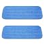 Nine Forty 36 Inch Microfiber Wet or Dry Flat Hardwood Floor Dust Mop Head Refill | Replacement Pads | Washable Industrial Commercial Supplies (2 Pack)