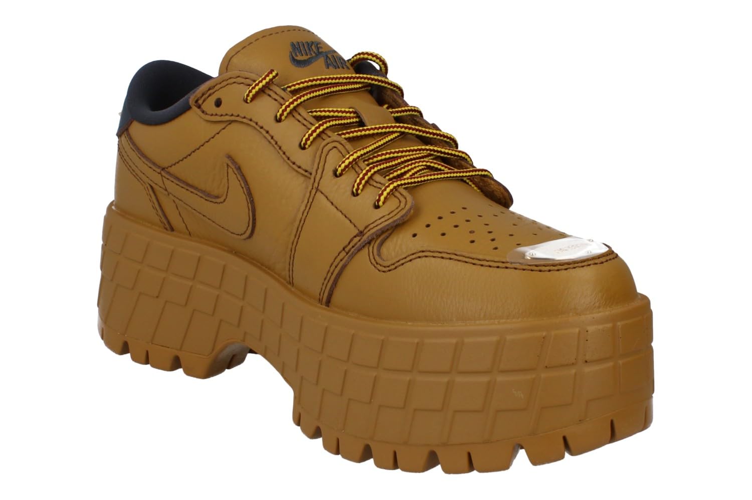 Air Jordan 1 Brooklyn Low Zapatos bajos mujer trigo rojo dorado metálico antracita
