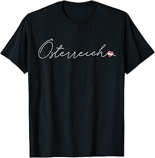 Österreich Simple Love Austrian Flag Heart on Austria T-Shirt