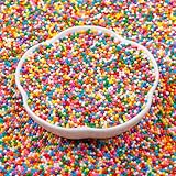 Perlas Arcoíris Comestibles (130g) - Fideos de Azúcar Multicolor Miniesferas de Azúcar para Decorar Helados, Pasteles, Tartas, Cupcakes y Magdalenas, Nonpareils Sprinkles