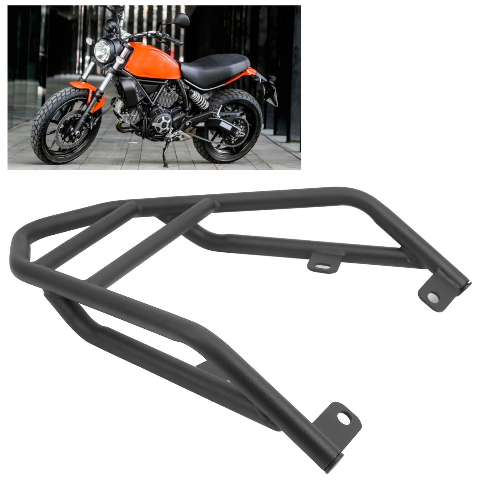 Soporte Trasero Moto Compatible Con Ducati Para Scrambler Para Desert Sled 2017-2018 Soporte Para Equipaje De Motocicleta Con Soporte Para Estante De Carga