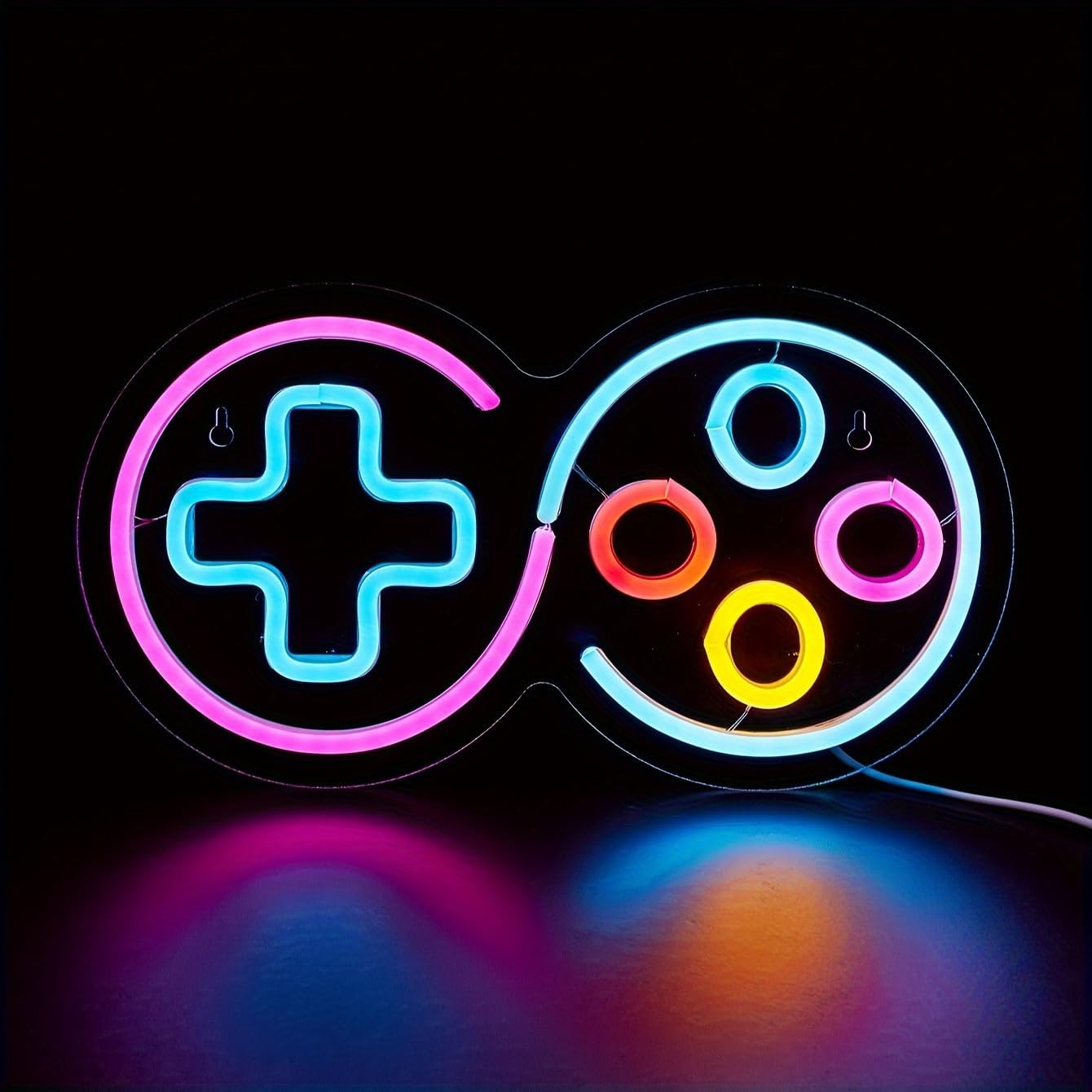 LED Neon Handle Cute Neon Sign, USB Powered Neon Signs Night Light, 3D Wall Art & Game Room Bedroom Living Room Party Decor lamp for Children Kids Girls Boys
