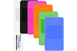 YOUOWO Pocket Protectors for Nurses - 6 Pack Heavy Duty Clear Protection