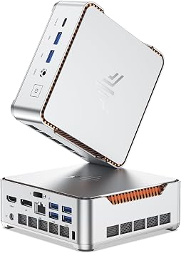 NiPoGi P2 Mini PC Windows 11 Pro Mini PC AMD Ryzen R2544(Βeat 10110U/3550H/3500U/N95,up to 3.7GHz) 16GB RAM+256GB SSD Mini Computer 4K Triple Display/HDMI+DP+USB-C/WiFi/BT4.2 for Home/Business/School