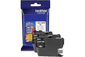 Brother LC30172PK High Yield LC3017BK Black Ink Cartridge-2 Pack