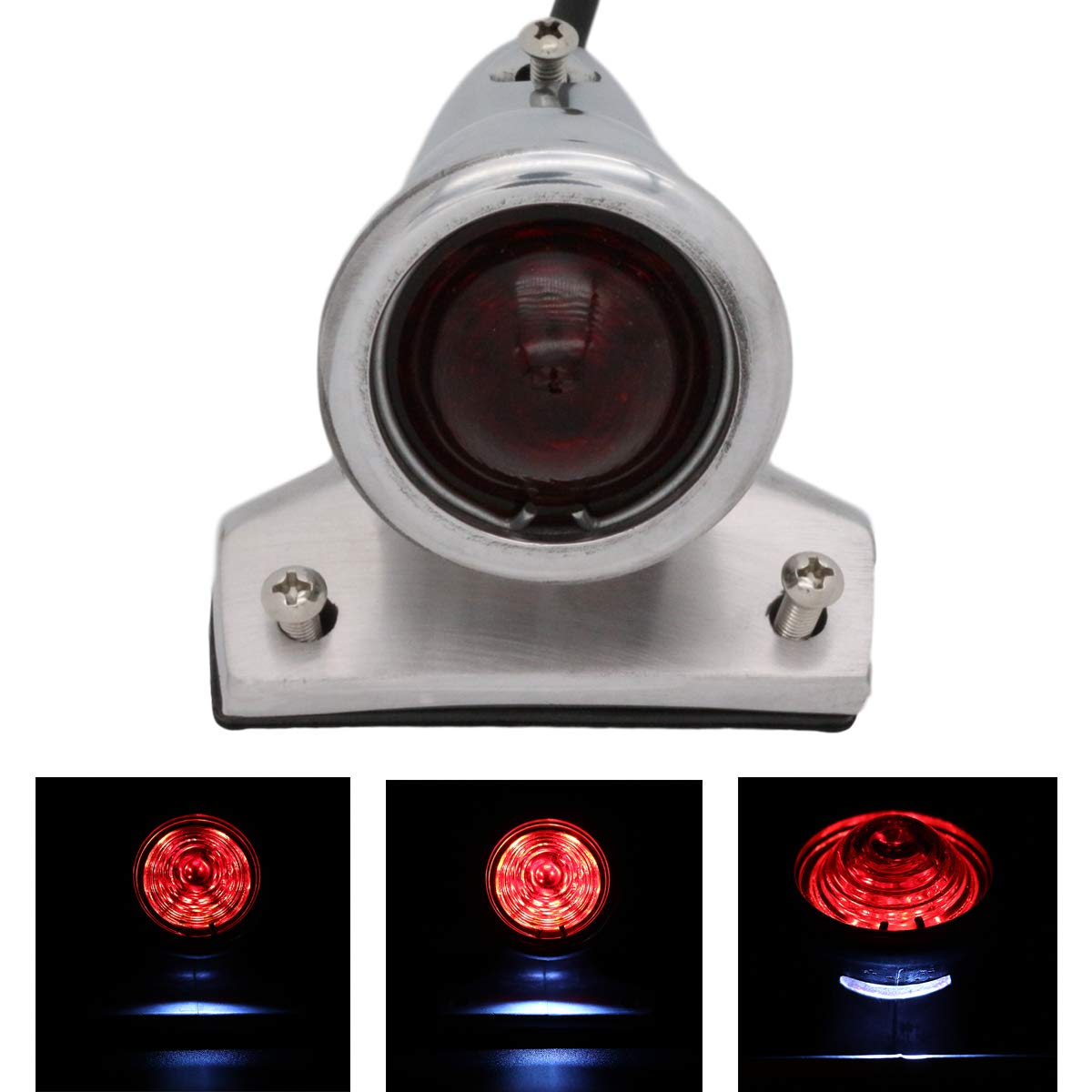 Amazon.com: FATECIM Vintage Old School LED Custom Motorcycle Tail