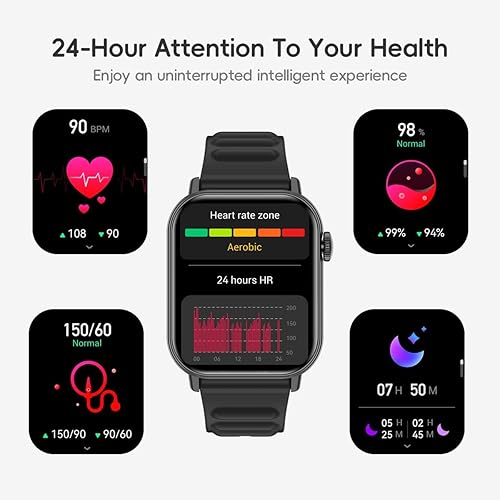 Miniatura 8 de Reloj inteligente, podómetro deportivo, rastreador de actividad física, Bluetooth, frecuencia cardíaca, oxígeno en sangre, monitor de sueño, 100