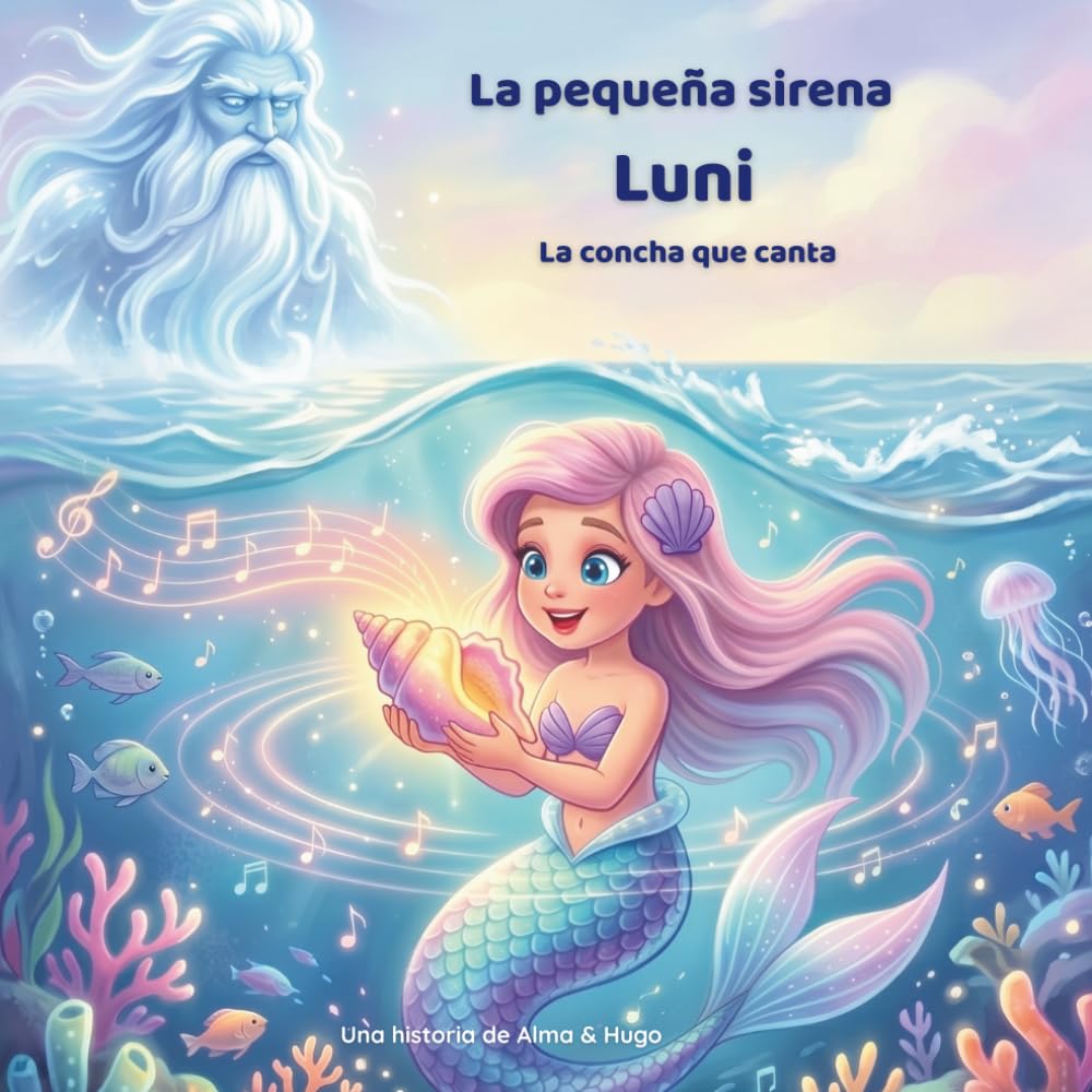 La pequeña sirena Luni - La concha que canta: Una mágica aventura marina sobre amistad, valentía y la música del océano (Las aventuras de la sirenita Luni)