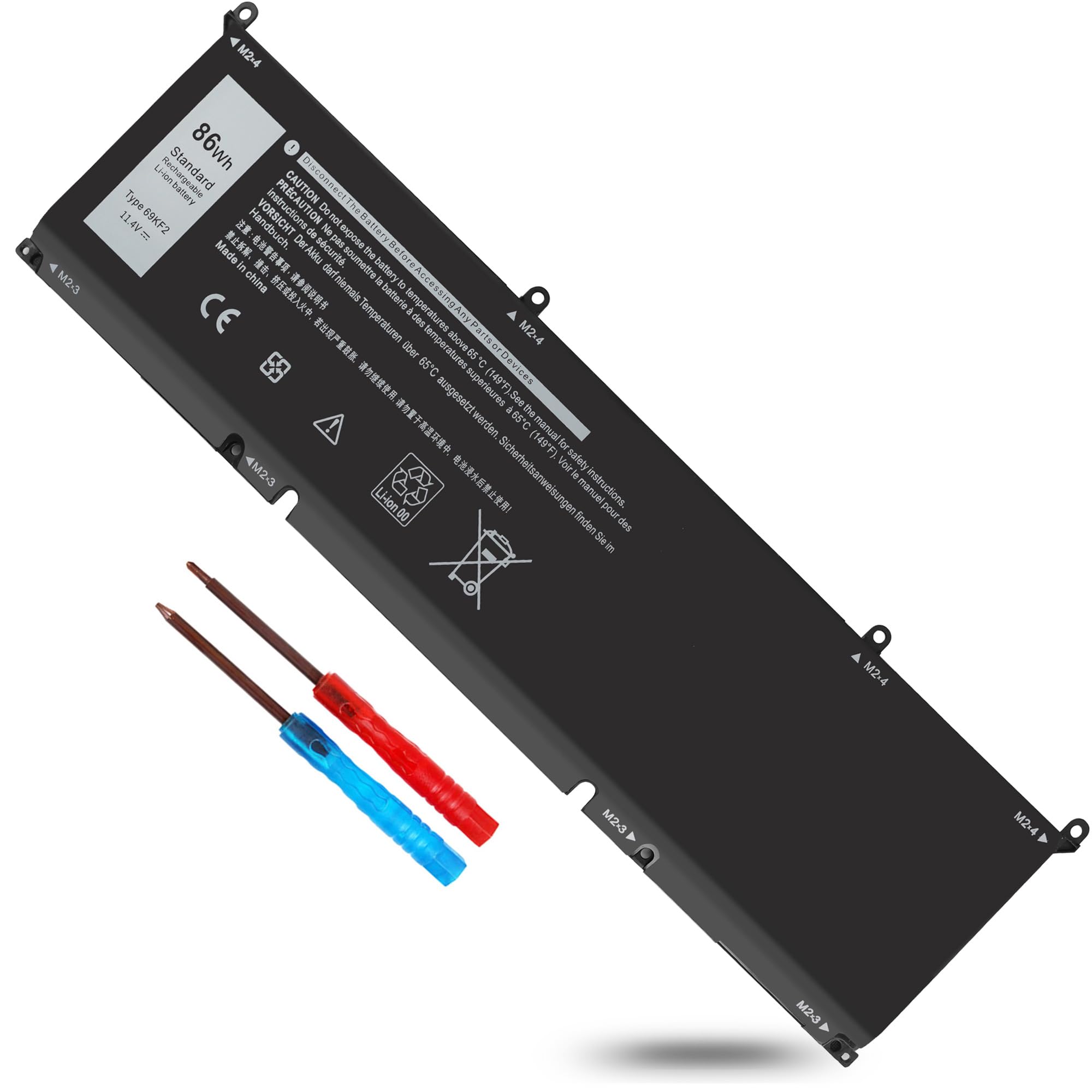 Amazon.com: 86Wh 69KF2 Battery for Dell XPS 15 9500 9510 9520