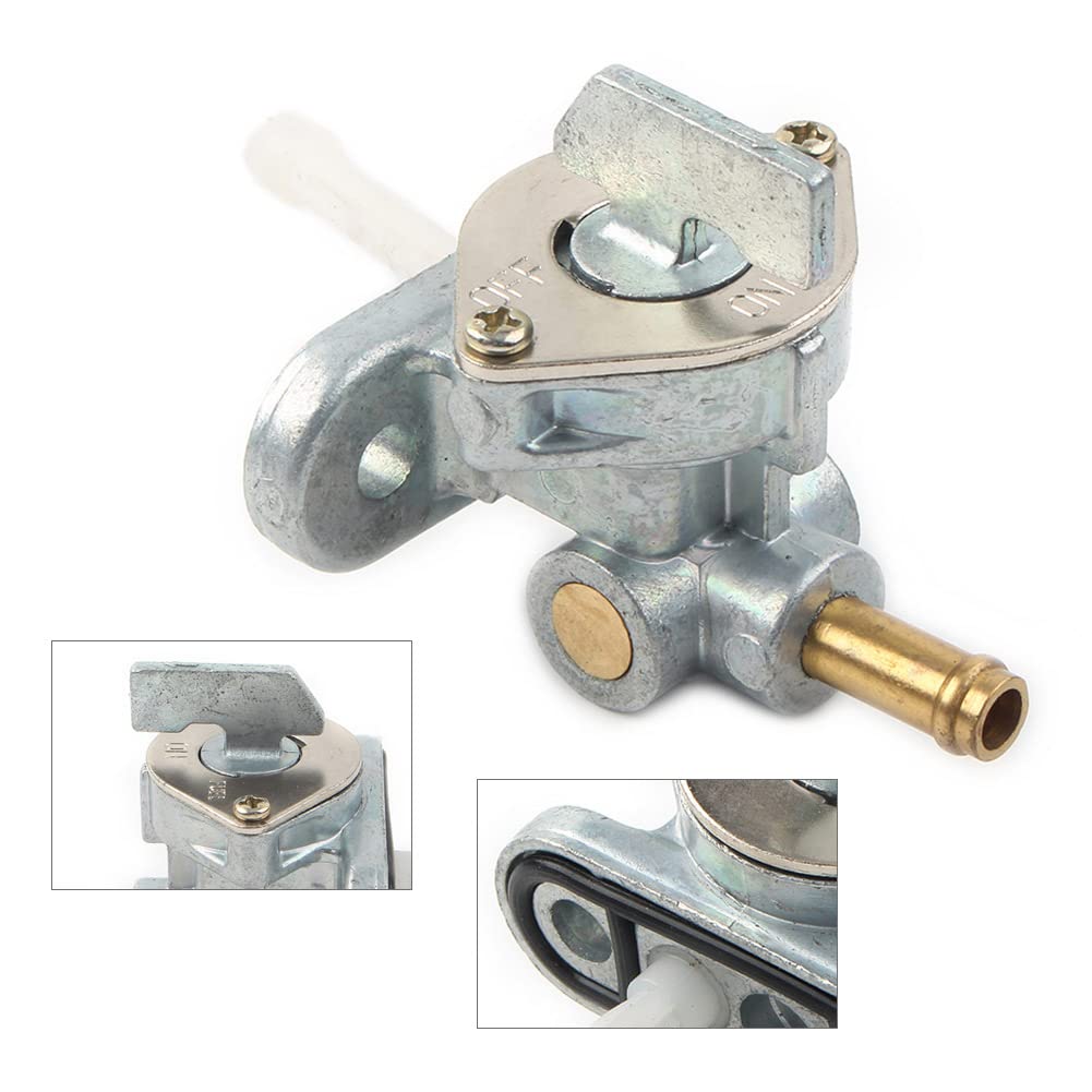 Bacar Robinet de réservoir d'essence 1 pièce 51023-0024 Aluminium Argent Pour KX100 KX100 KX85 KX65 KX65 KX85