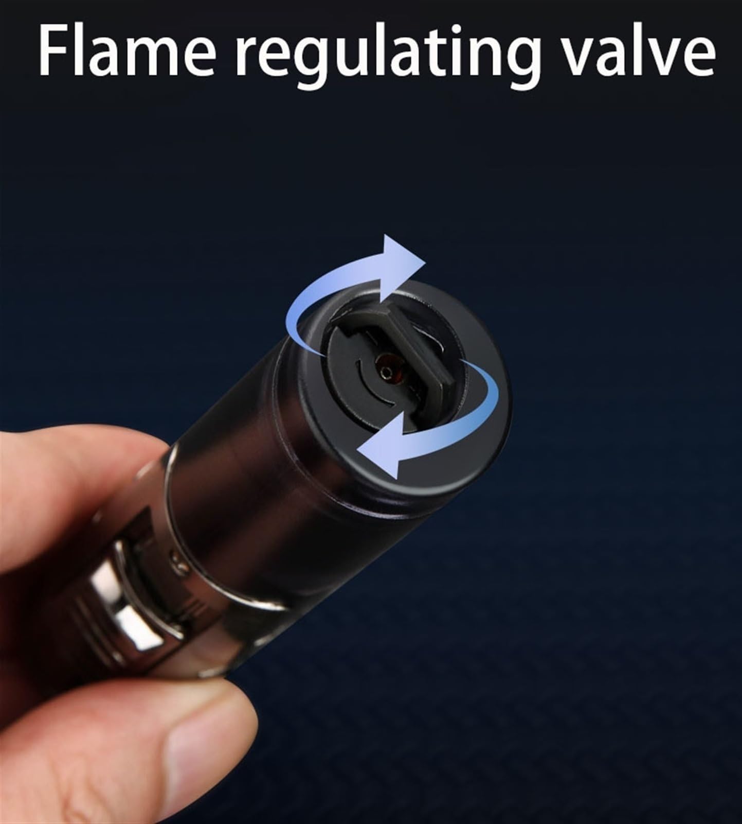 Jet Flame Lot de 2 briquets au butane portables, coupe-vent, visibles pour bougies et camping, pour homme (butane non inclus)