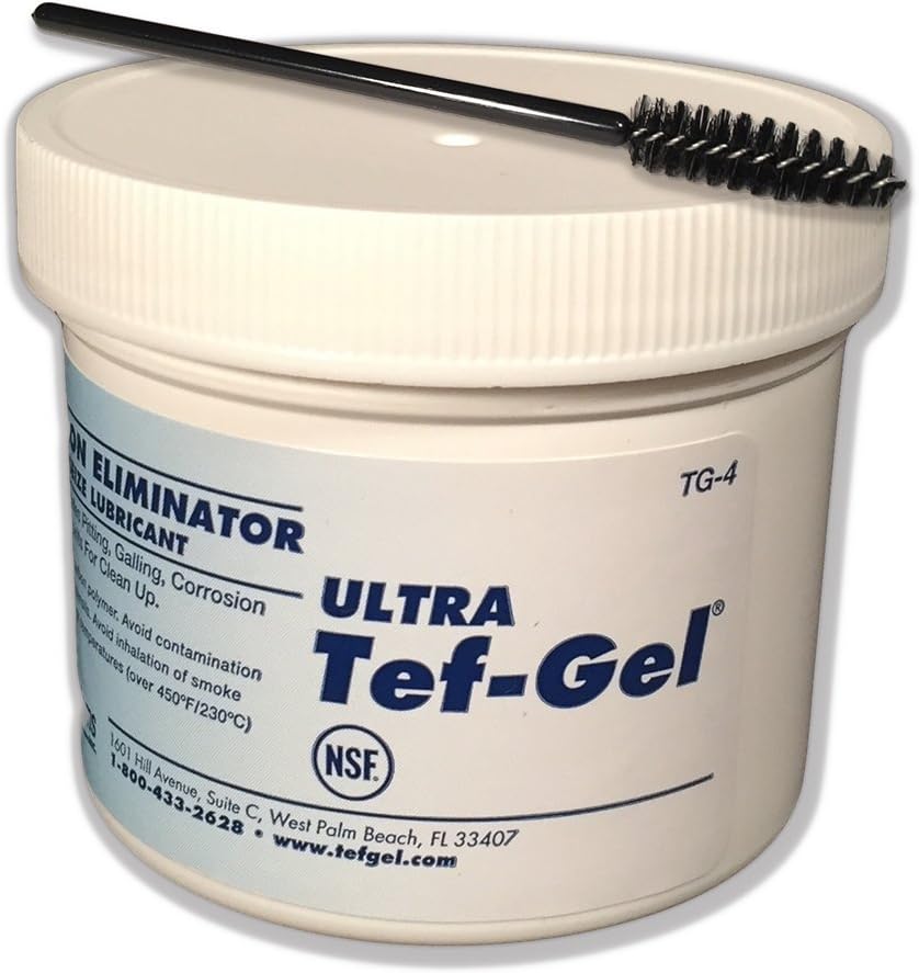 Ultra Tef-Gel TG-04, 4 oz Tub Anti-seize Lubricant, NSF Food Grade