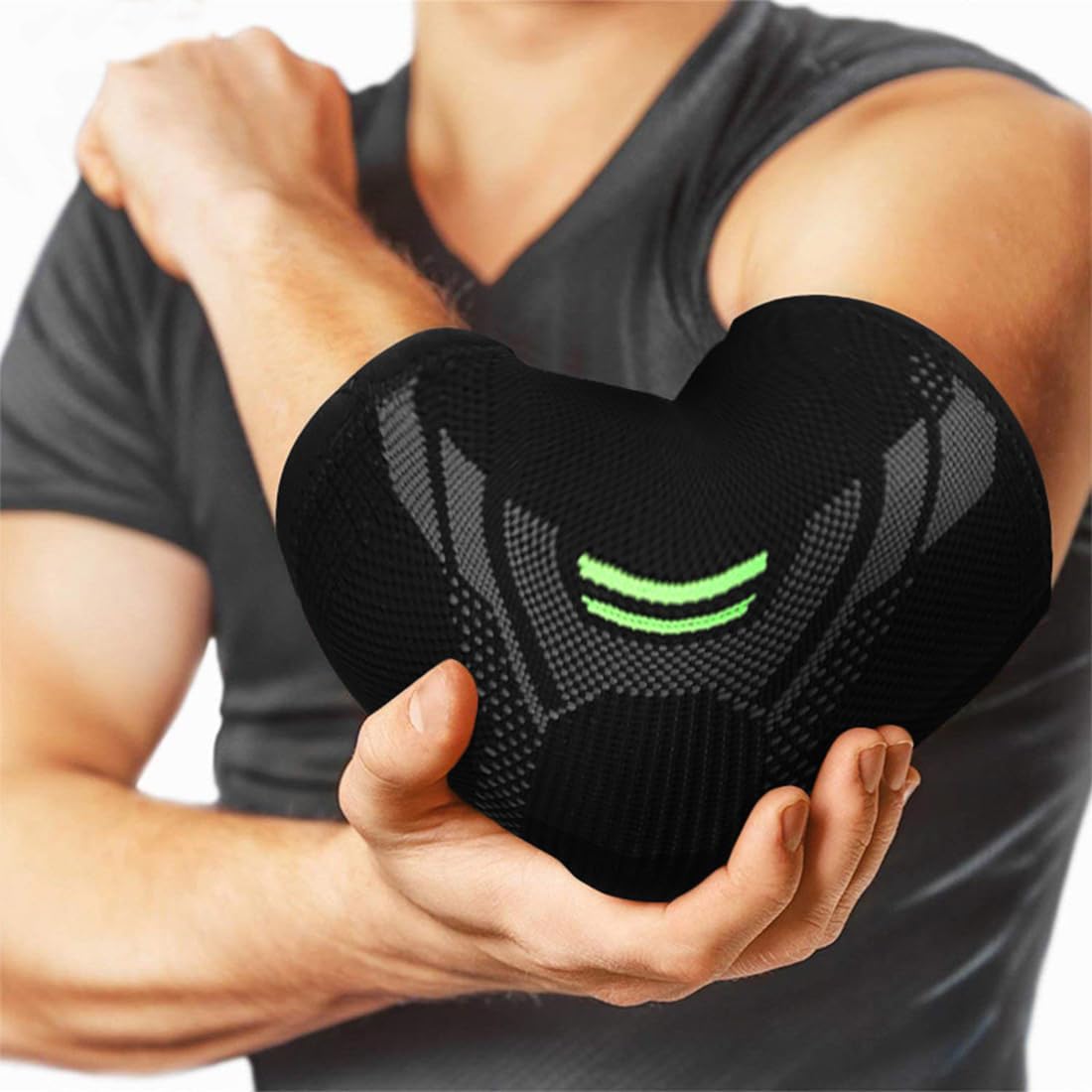 1 Pièce Coudière De Compression, Adaptée Aux Hommes Et Femmes, Coudière Sportive Pour Tennis, Gym, Crossfit Et Golf, Coudière Musculation