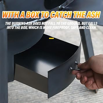 Coal Wood Stove, 1 Set Of Multifunctional Portable Removable Iron Firewood Cooking Stove, Mobile Camping Stove for Outdoor Camping, Tent Heating, Fishing, Cooking (35 cm + 2 oven rings)