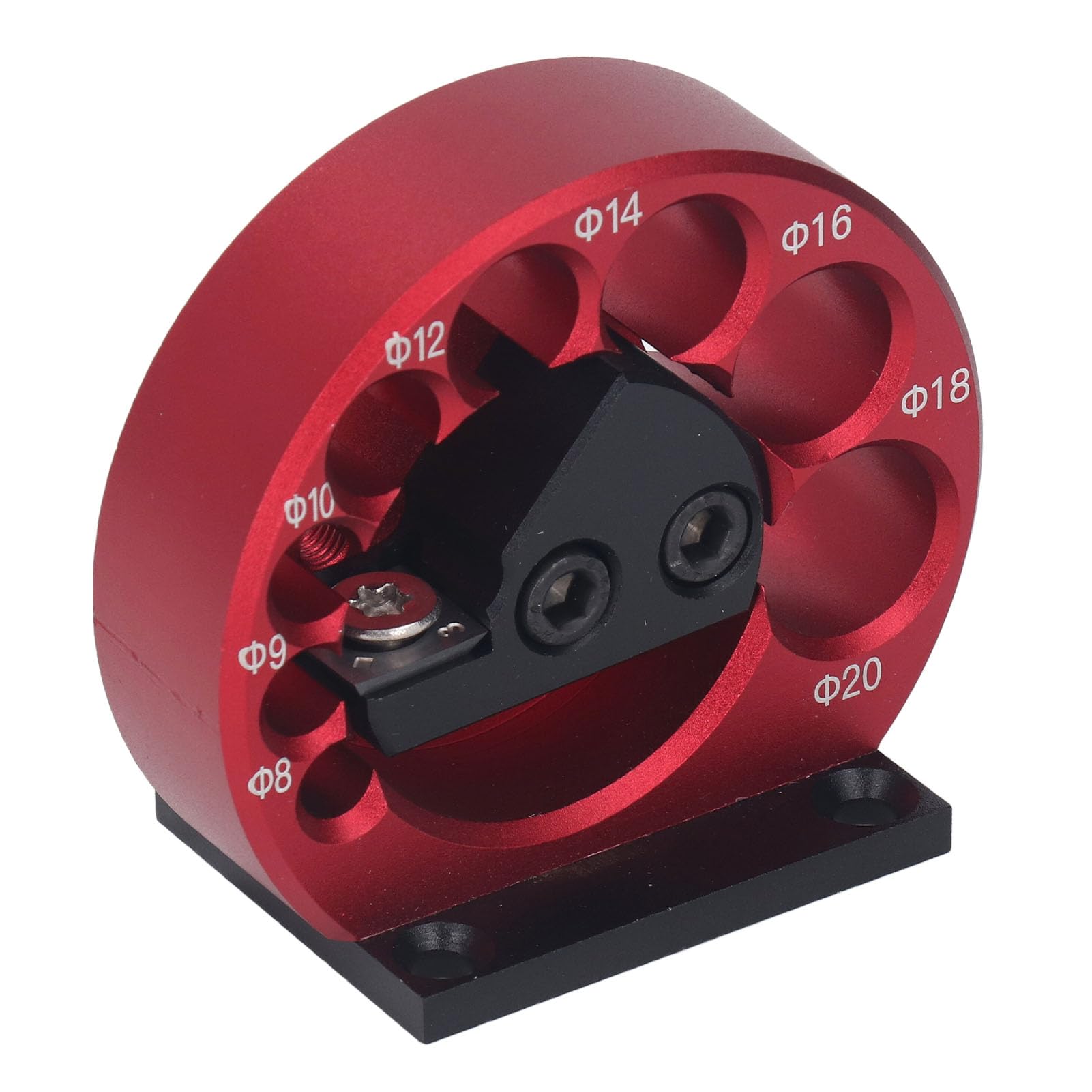 Kit Maschera per Tasselli, Creatore di Tasselli 8 a 20 Mm, Strumento Ausiliario per Asta Tonda, Creatore di Tasselli Regolabile a 8 Fori, Maschera per Tasselli, in Lega di