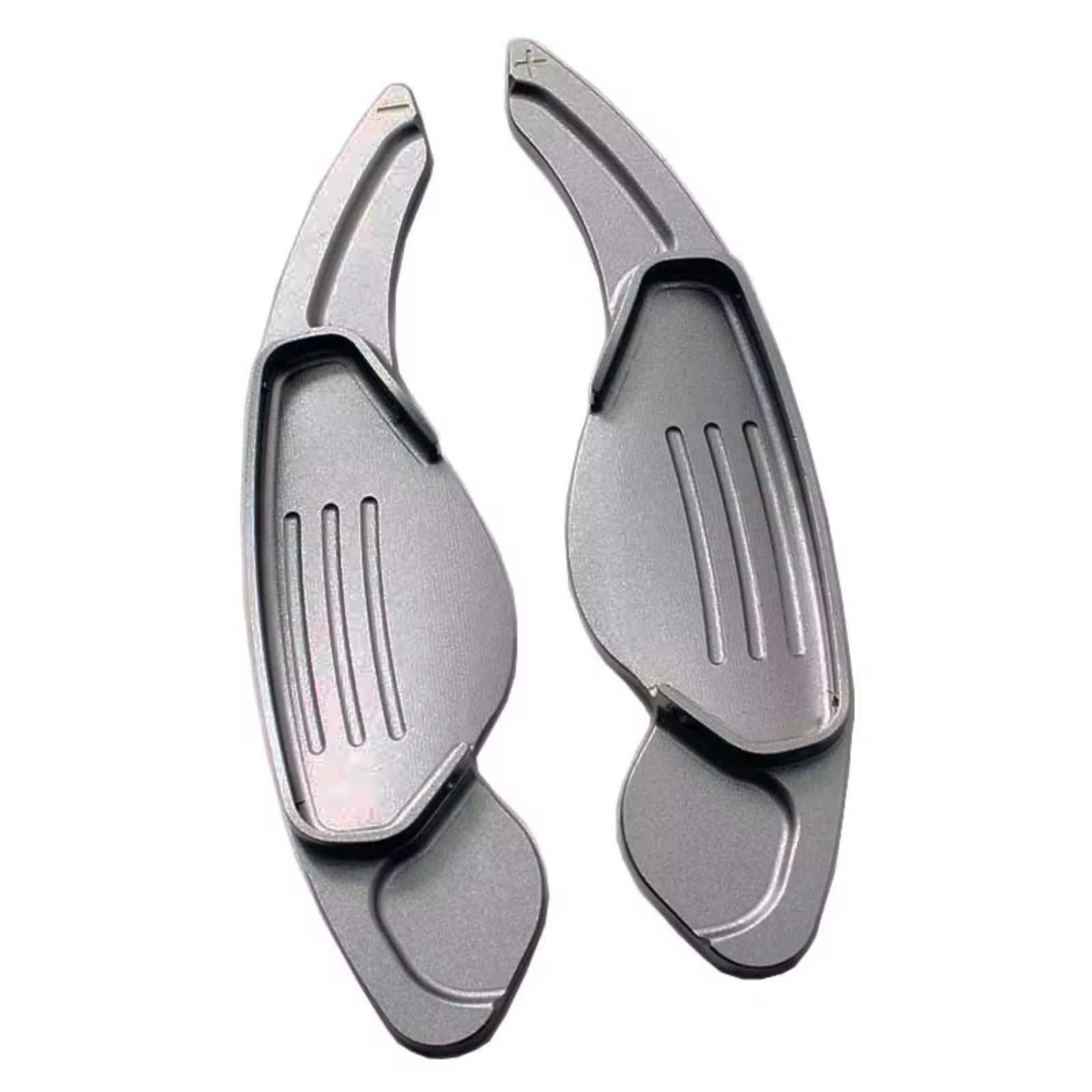 Ymnhbik Gray Gear Shift Paddles Compatible With Jaguar For Xel 2018-2019 For Xe Xf 2015-2019 For F-Pace Xfl 2016-2019 Car Steering Wheel Paddle Shifter Extensions(Gray)