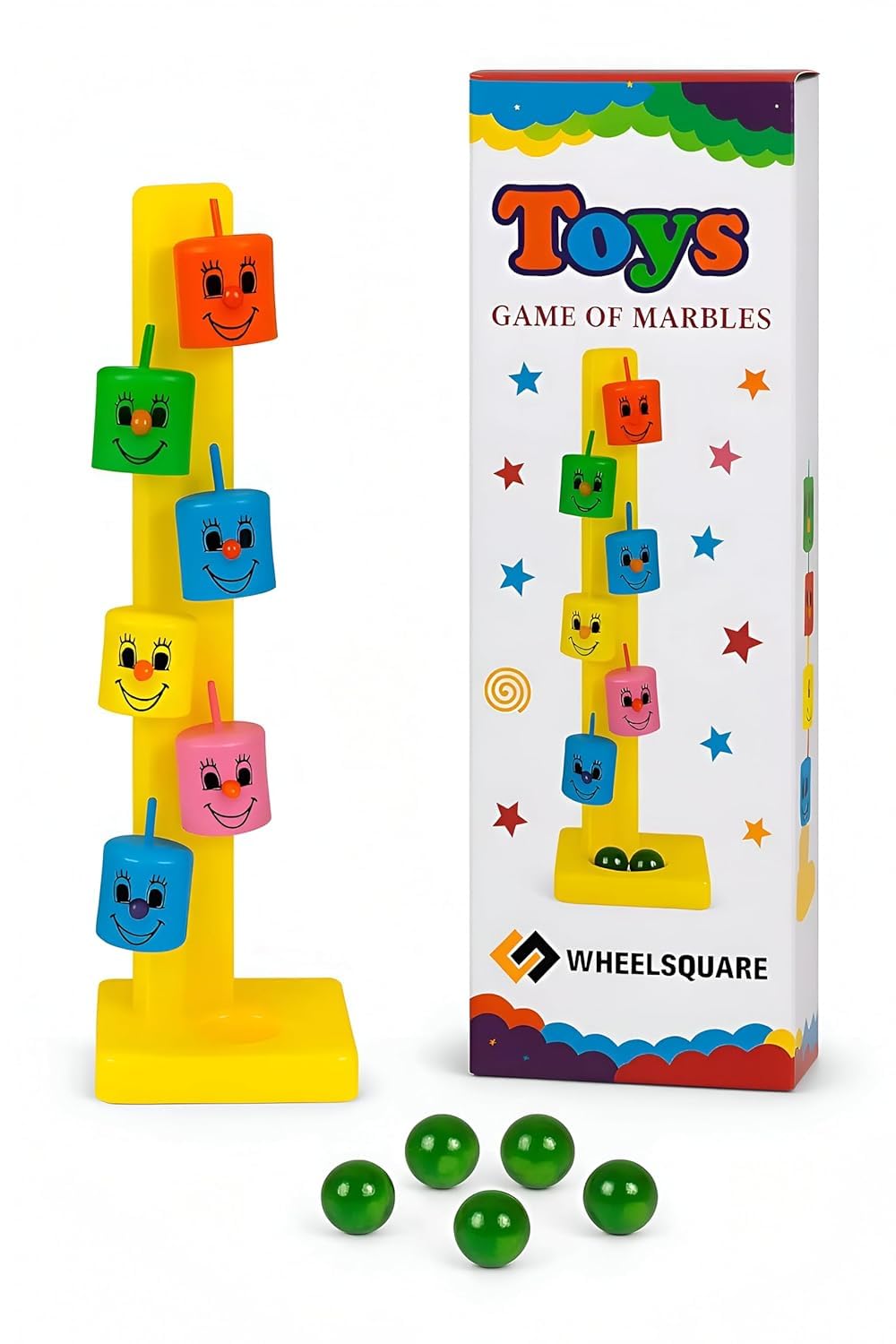 VIVITO Colorful Marble Drop STEM Toy for Kids Age 3+ | Logical Thinking & Motor Skill Game | Non-Toxic Educational Marble Run with Rotating Blocks | Indoor Toy for Toddlers, Preschoolers | (Pack of 2)-picture-21