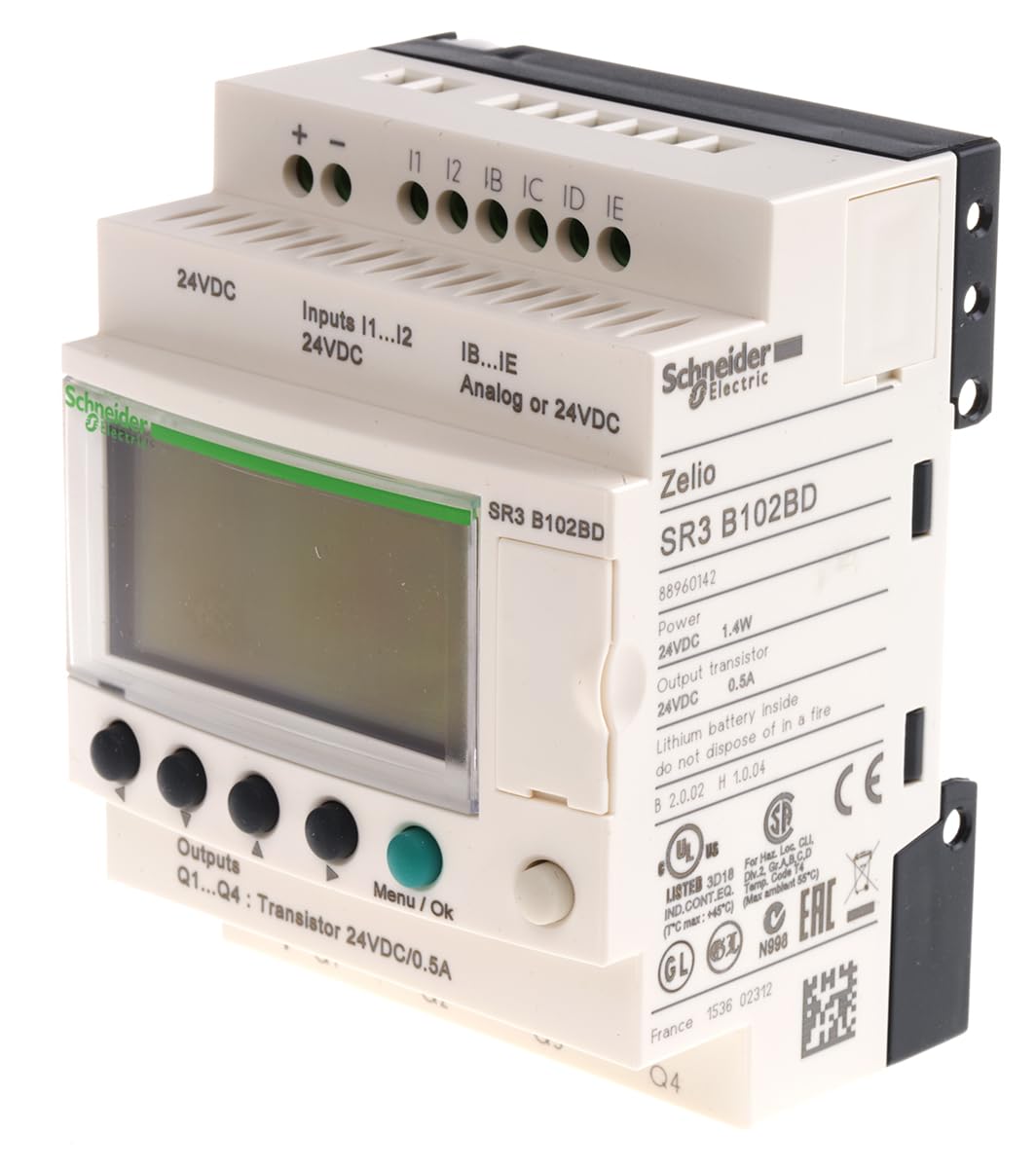 Schneider Electric Zelio Logic Logikmodul – Zelio Logic Logikmodul – 6 Eingänge, Transistor-Ausgänge, Analog