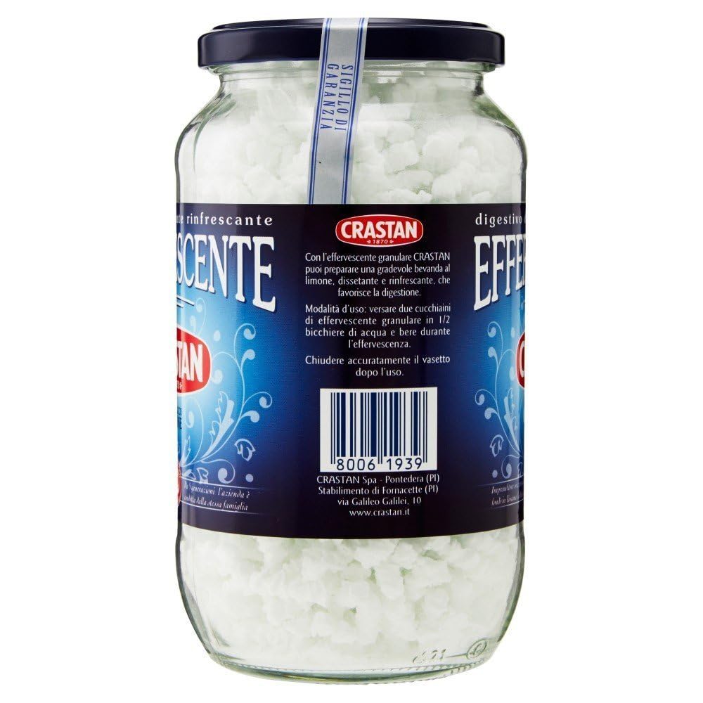 Italian Gourmet - Crastan - Effervescent Citron Digestif Rafraîchissant 3x250 g Boisson Effervescente au Jus de Citron Aide Digestive Après Repas Sans Colorants + Italian Gourmet Polpa