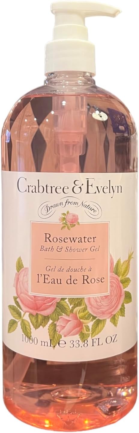 CRABTREE & EVELYN Rosewater BATH & SHOWER GEL 500ml 16.9 Fl OZ New BIG - View #6
