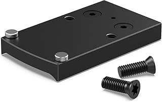 VOTATU RMR Mounting Plate for Pistol, Red Dot Sight Adapter Compatible with RMR Footprint Red Dot/Holosun 407C/507C/508T for Glock 17 17L 19 22 23 24 26 27 33 34 35 38 39 - VOTATU