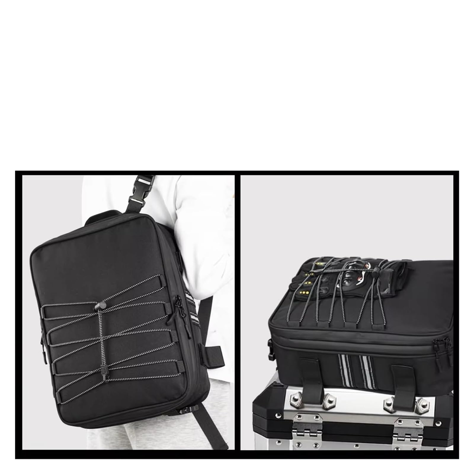 Moto Paraurti Borsa per BMW per F 850 per GS per ADV Borsa da Sella Impermeabile per Moto(3 Bags - a Set)
